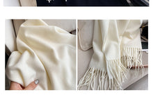 Charger l'image dans la galerie, Echarpe cachemire femme-Blanc