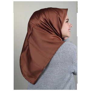 Foulard ,écharpes carrées en satin de soie Turc - Couleurs Fonce