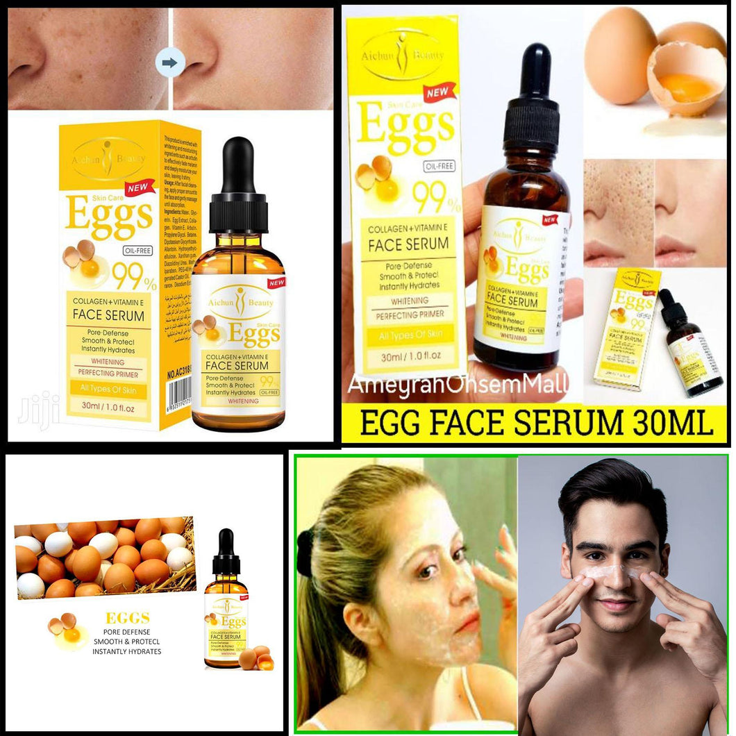 كولاجين البيض + فيتامين ه مصل الوجه 30 مل Serum visage avec collagène, vitamine E