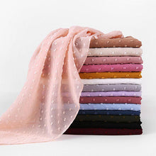 Charger l&#39;image dans la galerie, Chale hijab en chiffon mousseline pompom
