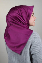 Charger l&#39;image dans la galerie, Foulard ,écharpes carrées en satin de soie Turc - Couleurs Fonce
