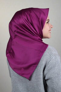 Foulard ,écharpes carrées en satin de soie Turc - Couleurs Fonce