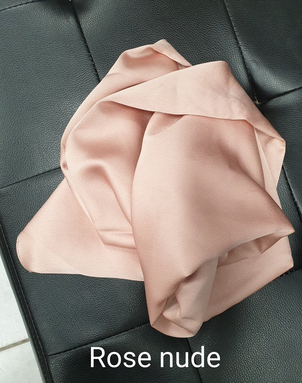 Chale en satin de soie  Long -roseNude