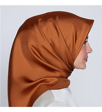 Charger l&#39;image dans la galerie, Foulard ,écharpes carrées en satin de soie Turc - Couleurs clair
