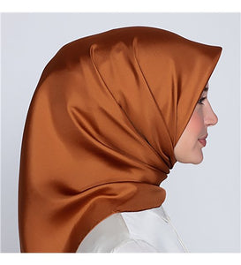 Foulard ,écharpes carrées en satin de soie Turc - Couleurs clair