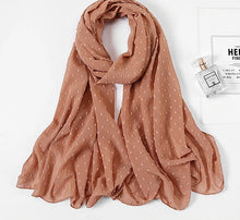 Charger l&#39;image dans la galerie, Chale hijab en chiffon mousseline pompom
