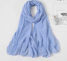 Charger l&#39;image dans la galerie, Chale hijab en chiffon mousseline pompom
