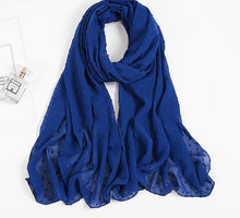 Charger l&#39;image dans la galerie, Chale hijab en chiffon mousseline pompom
