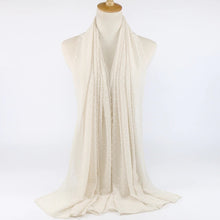 Charger l&#39;image dans la galerie, Chale hijab en chiffon mousseline pompom
