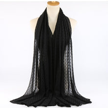 Charger l&#39;image dans la galerie, Chale hijab en chiffon mousseline pompom
