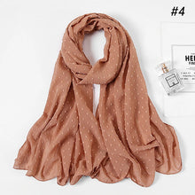 Charger l&#39;image dans la galerie, Chale hijab en chiffon mousseline pompom
