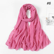 Charger l&#39;image dans la galerie, Chale hijab en chiffon mousseline pompom
