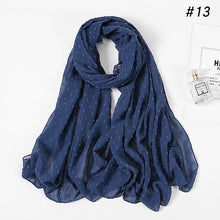 Charger l&#39;image dans la galerie, Chale hijab en chiffon mousseline pompom
