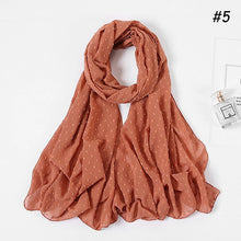 Charger l&#39;image dans la galerie, Chale hijab en chiffon mousseline pompom
