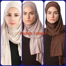 Charger l&#39;image dans la galerie, Pack de 3 chales lycra couleur tendance
