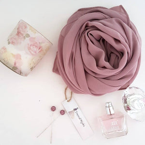 Chale hijab en crepe mousseline