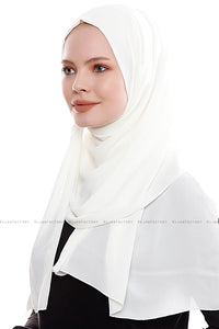 Chale hijab en crepe mousseline