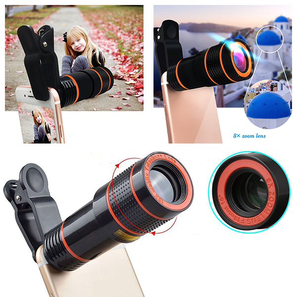 Objectif Photo Universel X8 Pour Smartphone Zoom Jusqu'à 8 Fois