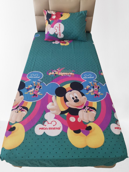 Housse Drap + Housse Taie d'oreiller enfant 1 place