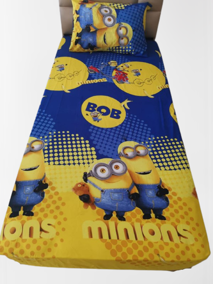 Housse Drap + Housse Taie d'oreiller enfant 1 place
