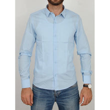 Charger l&#39;image dans la galerie, Sacrée Manche Chemise coupe slim-bleu ciel
