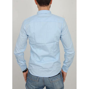 Sacrée Manche Chemise coupe slim-bleu ciel